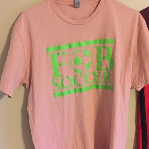 Fob soccer shirt L Pink and Green